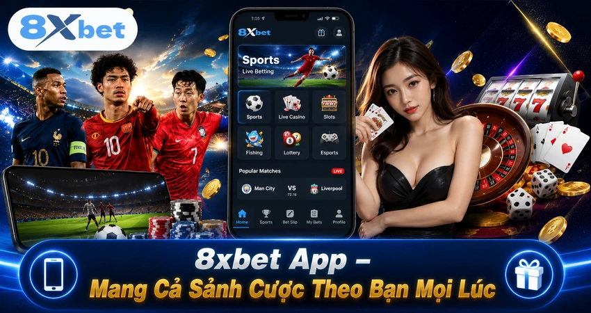 8xbet App – Mang Cả Sảnh Cược Theo Bạn Mọi Lúc