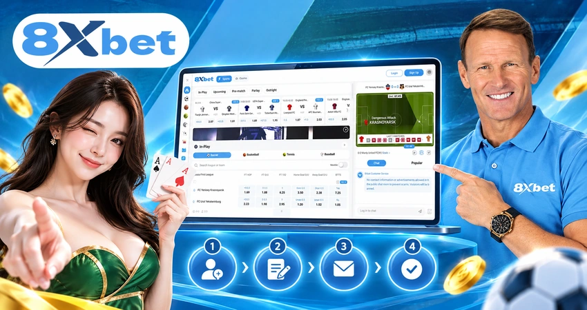 Hướng dẫn đăng ký 8xbet theo từng bước